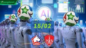Siêu máy tính dự đoán bóng đá ngày 15/02 tâm điểm đội Lille OSC gặp đội Stade Brestois