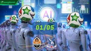 Siêu máy tính dự đoán bóng đá ngày 01/05 tâm điểm đội FC Shakhtar Donetsk gặp đội Crystal Palace